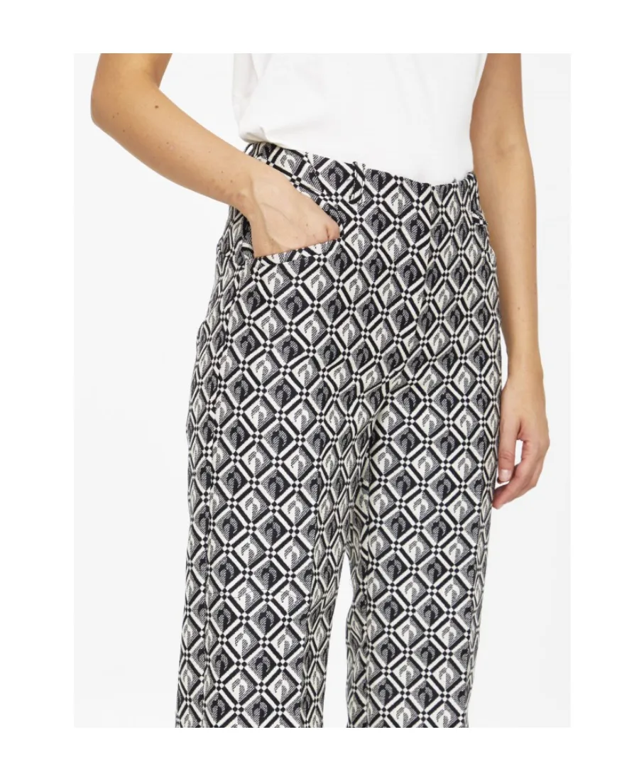 Straight High-Waist Trousers