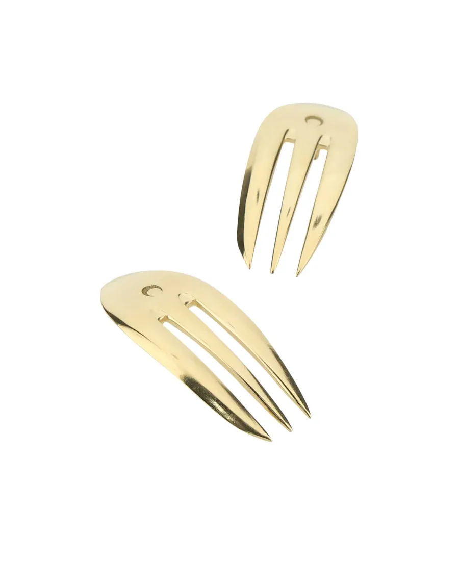 Reassembled Cutlery Clip-On Earrings