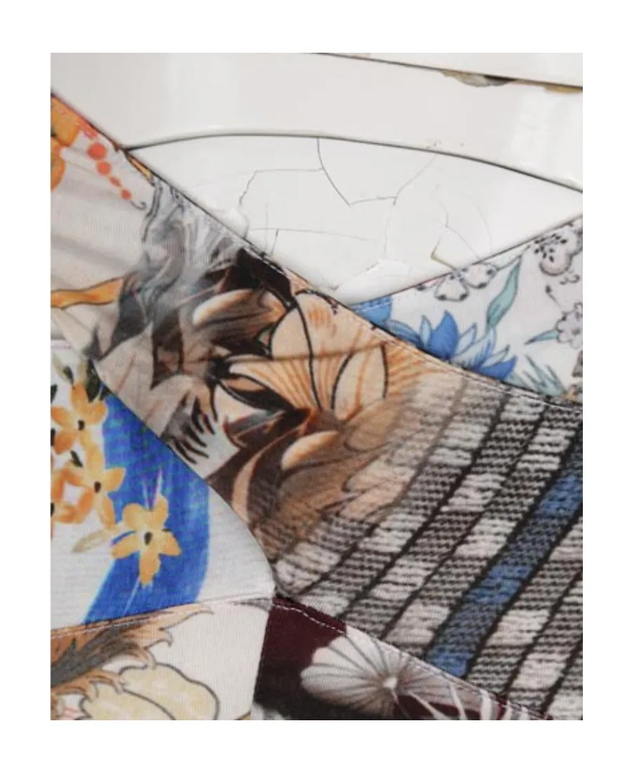 Graphic-Print High-Waisted Trousers