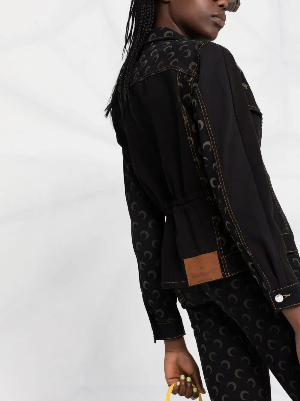 Moon Motif Denim Jacket