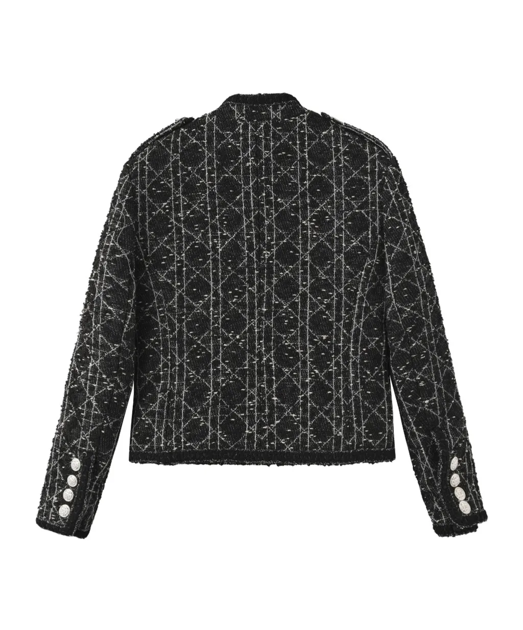 Stand Collar Lace Jacket