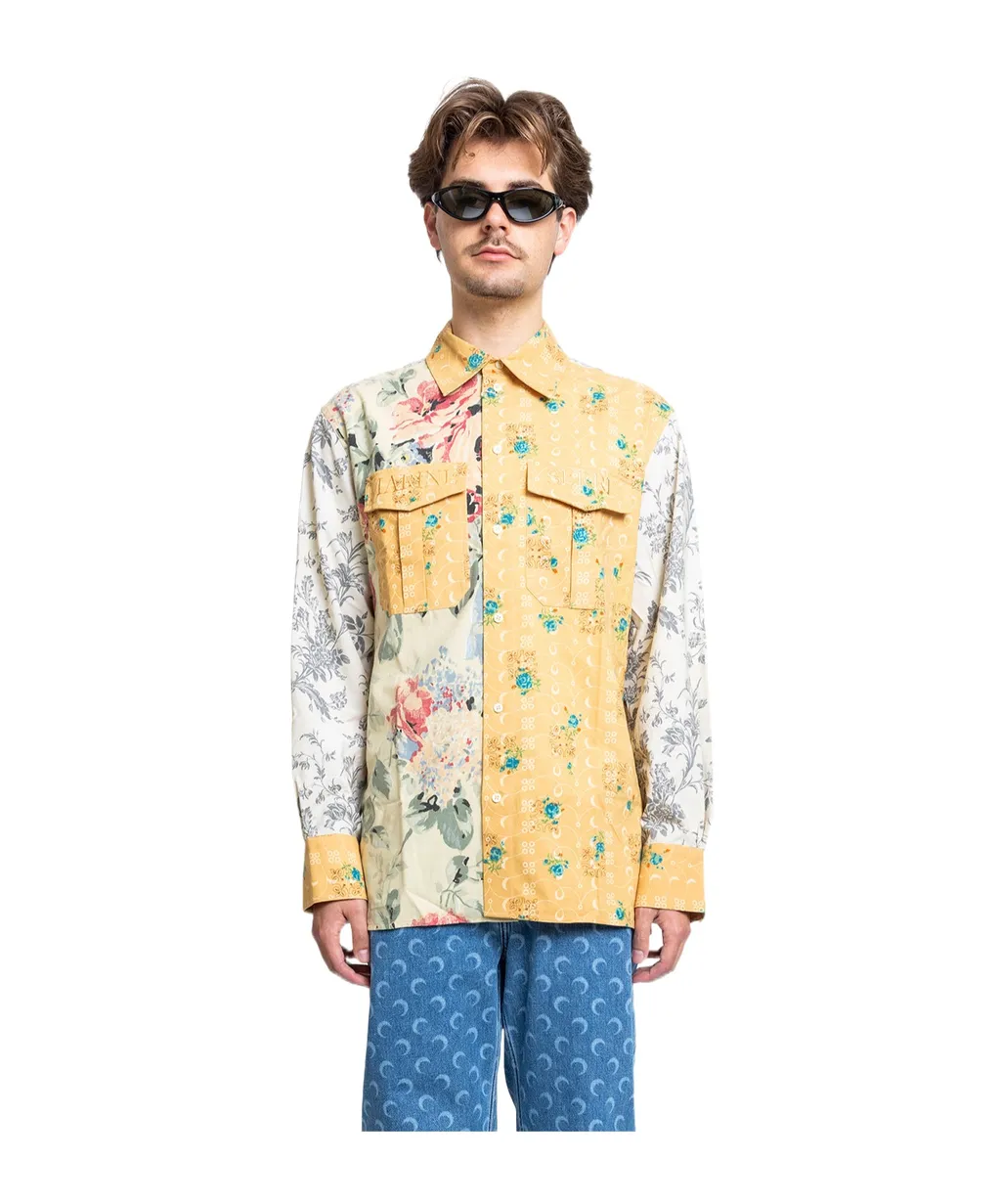Floral Printed Long Sleeved Shirt
