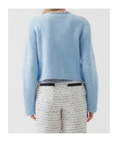 Long-Sleeved Crew Neck Jacket