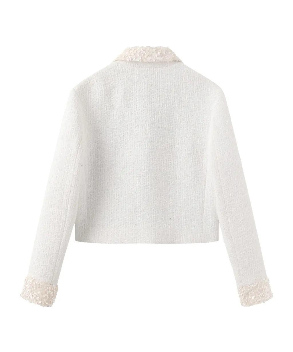 Sequined Long-Sleeved Jacket