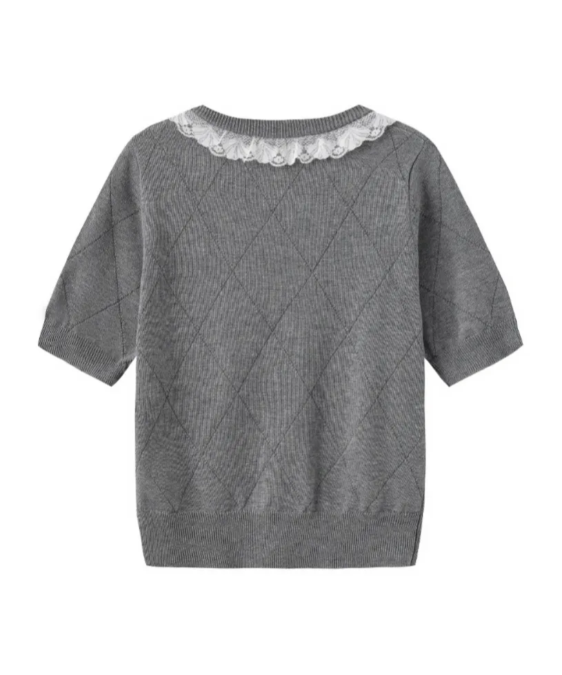 Short-Sleeved Sweater