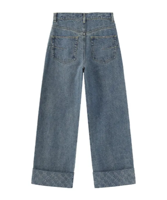 Diamond-Studded Jeans