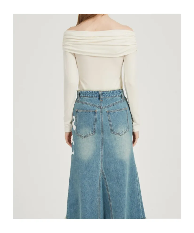 Stacked Collar Long-Sleeved Bottoming Shirt