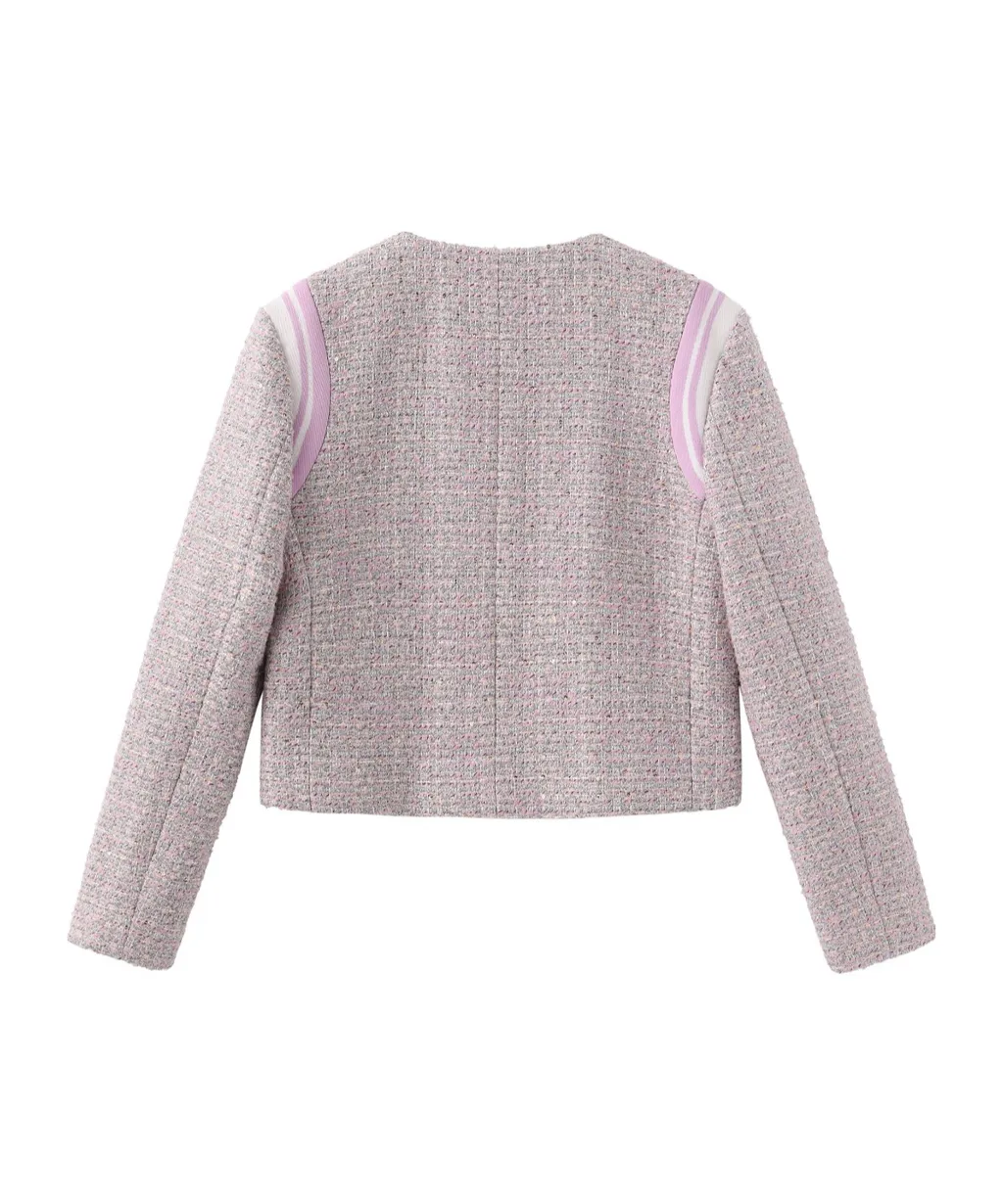 Round-Collar Casual Jacket