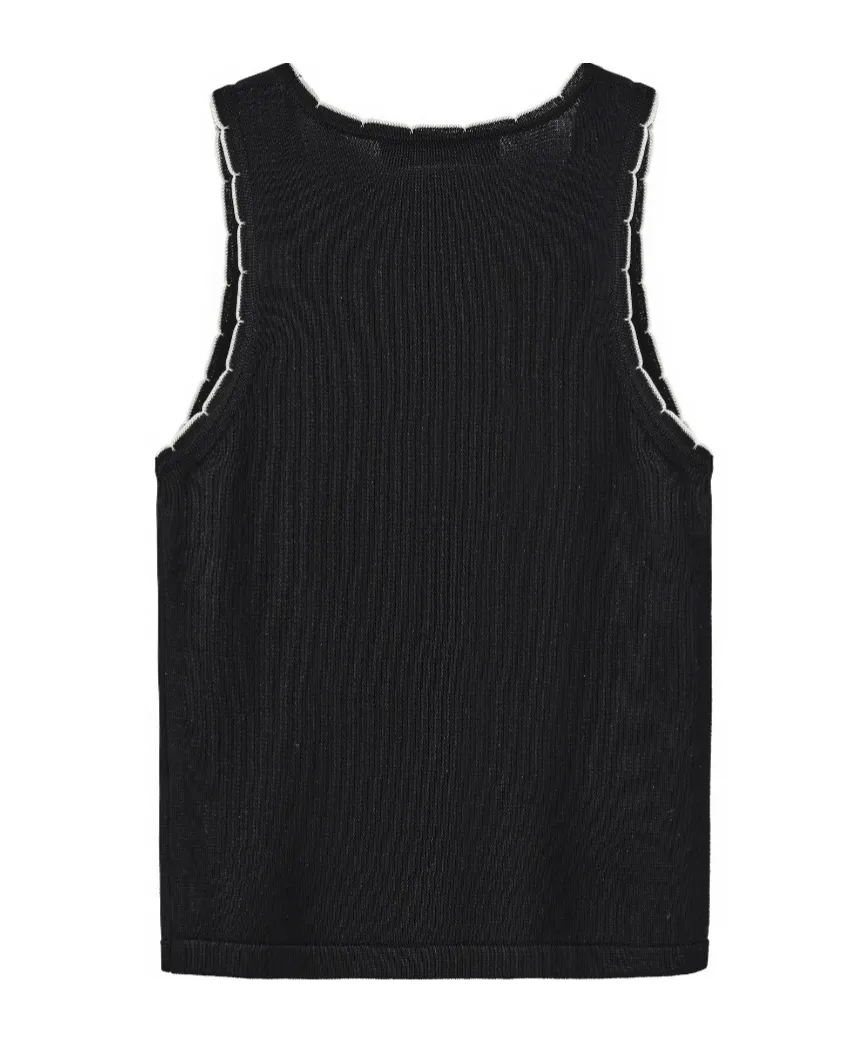 Sleeveless Knitted Vest