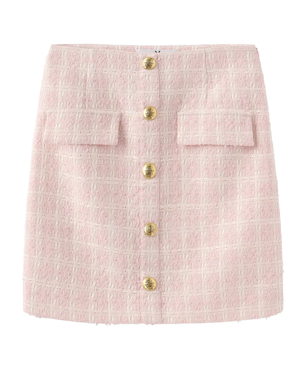 Gold Button Skirt