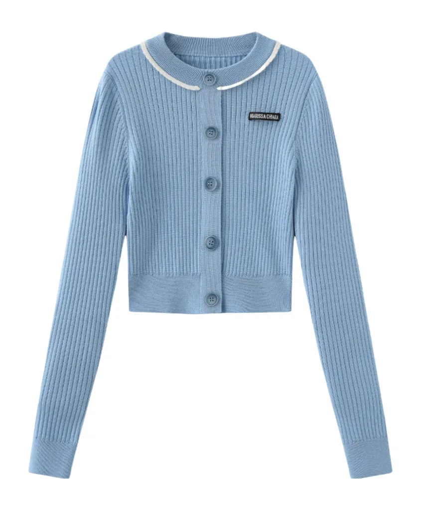 Long-Sleeved Knitted Cardigan