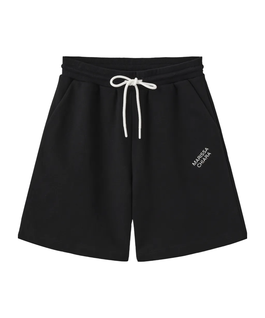 Drawstring Elastic Waist Shorts
