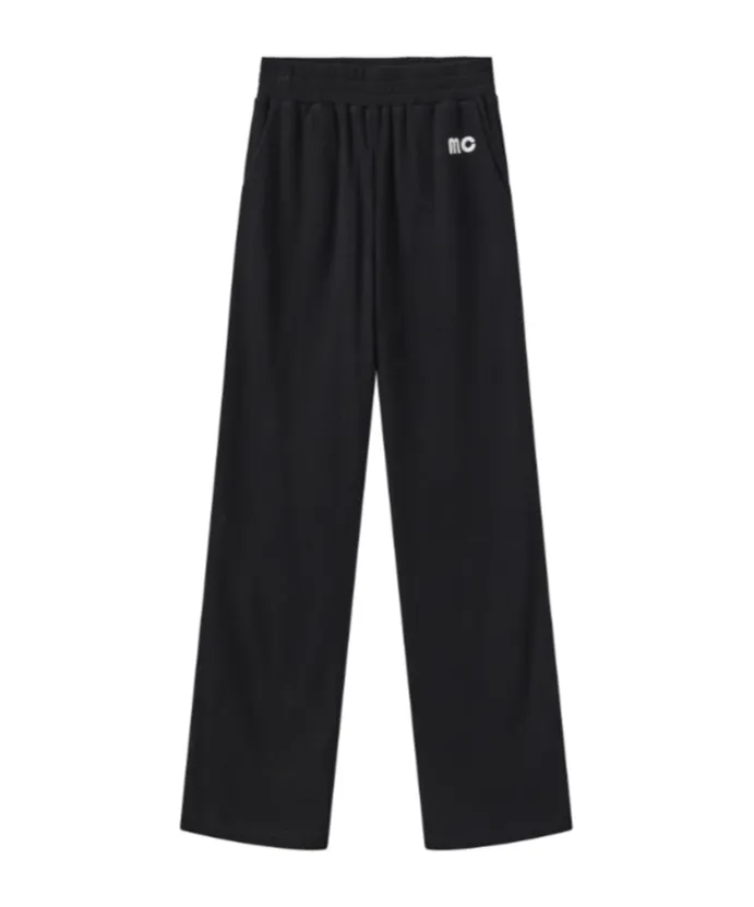 Embroidered Waffle Trousers