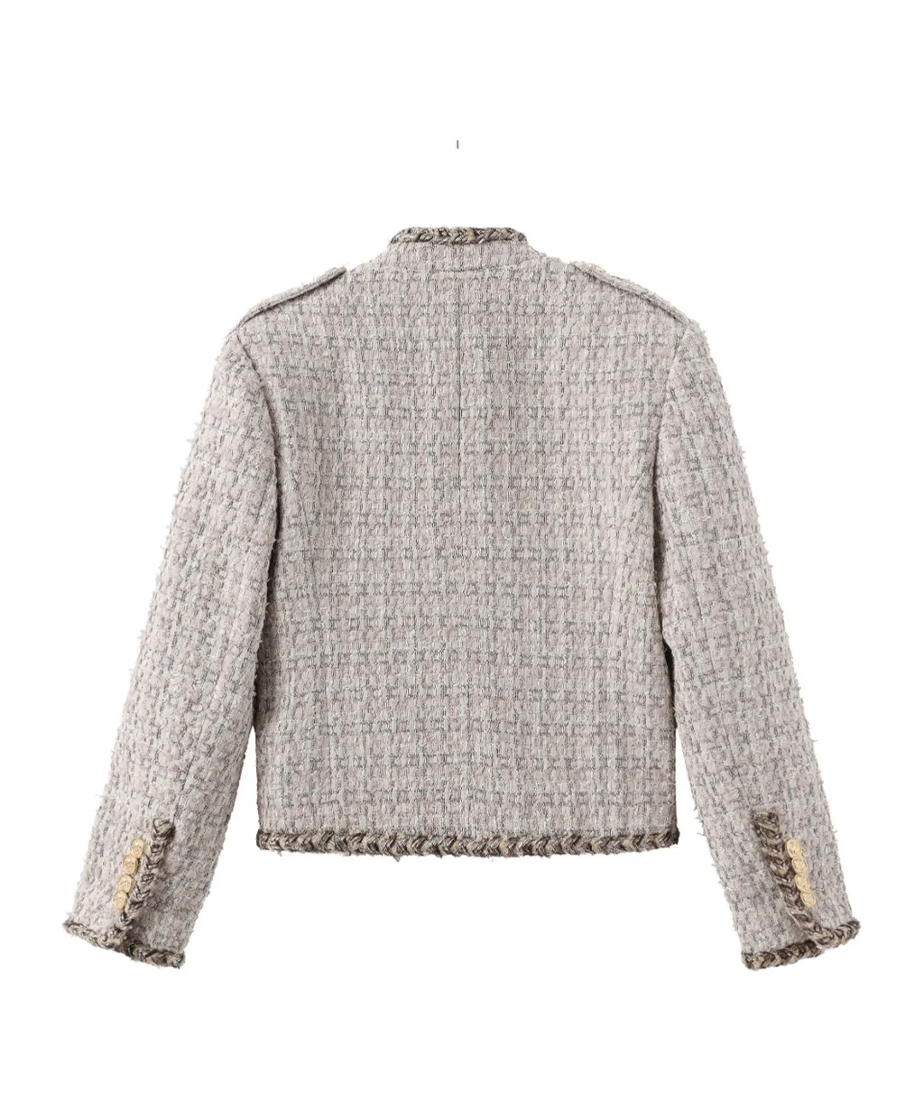 Stand Collar Lace Jacket