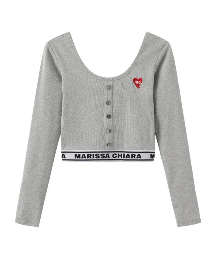 Long Sleeve Cropped T-Shirt