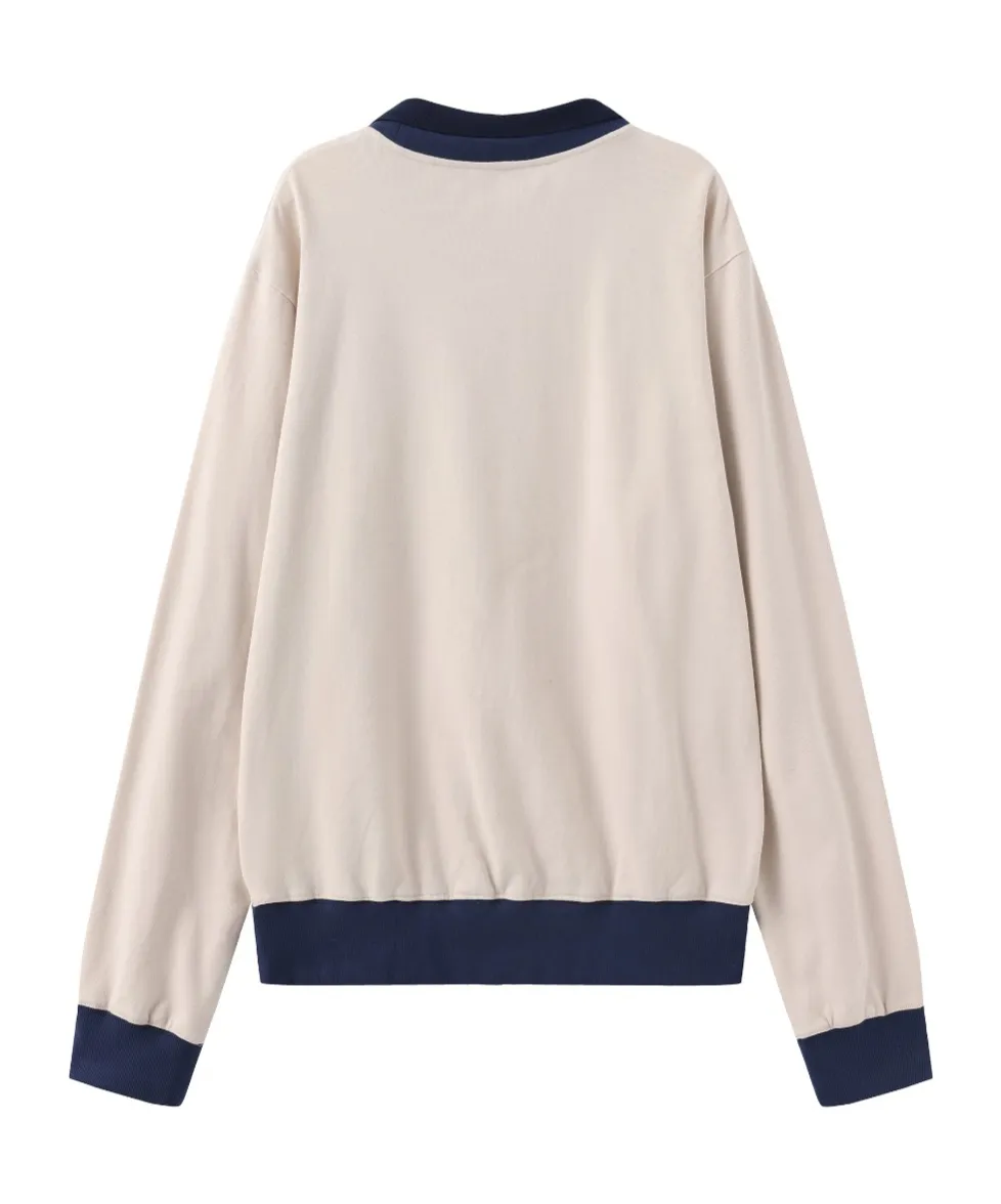 Long-Sleeved Polo Shirt