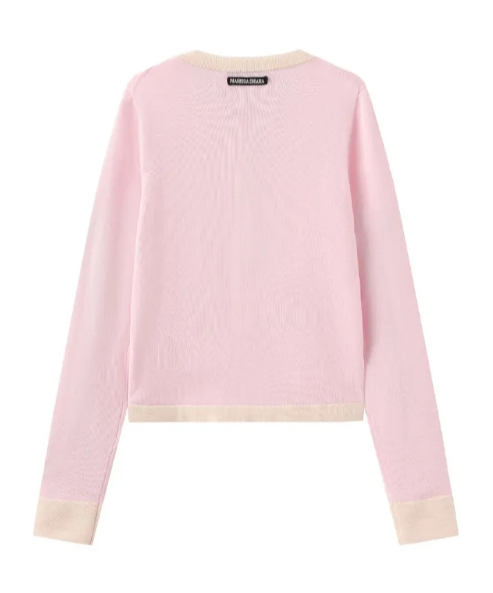 Long-Sleeved Knitted Cardigan