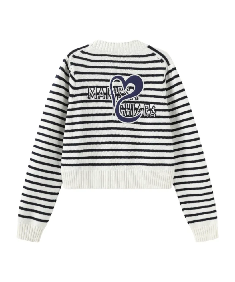 Long-Sleeved Knitted Cardigan