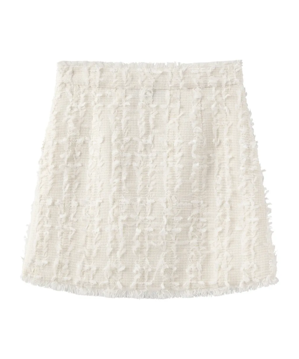Button Detail Skirt