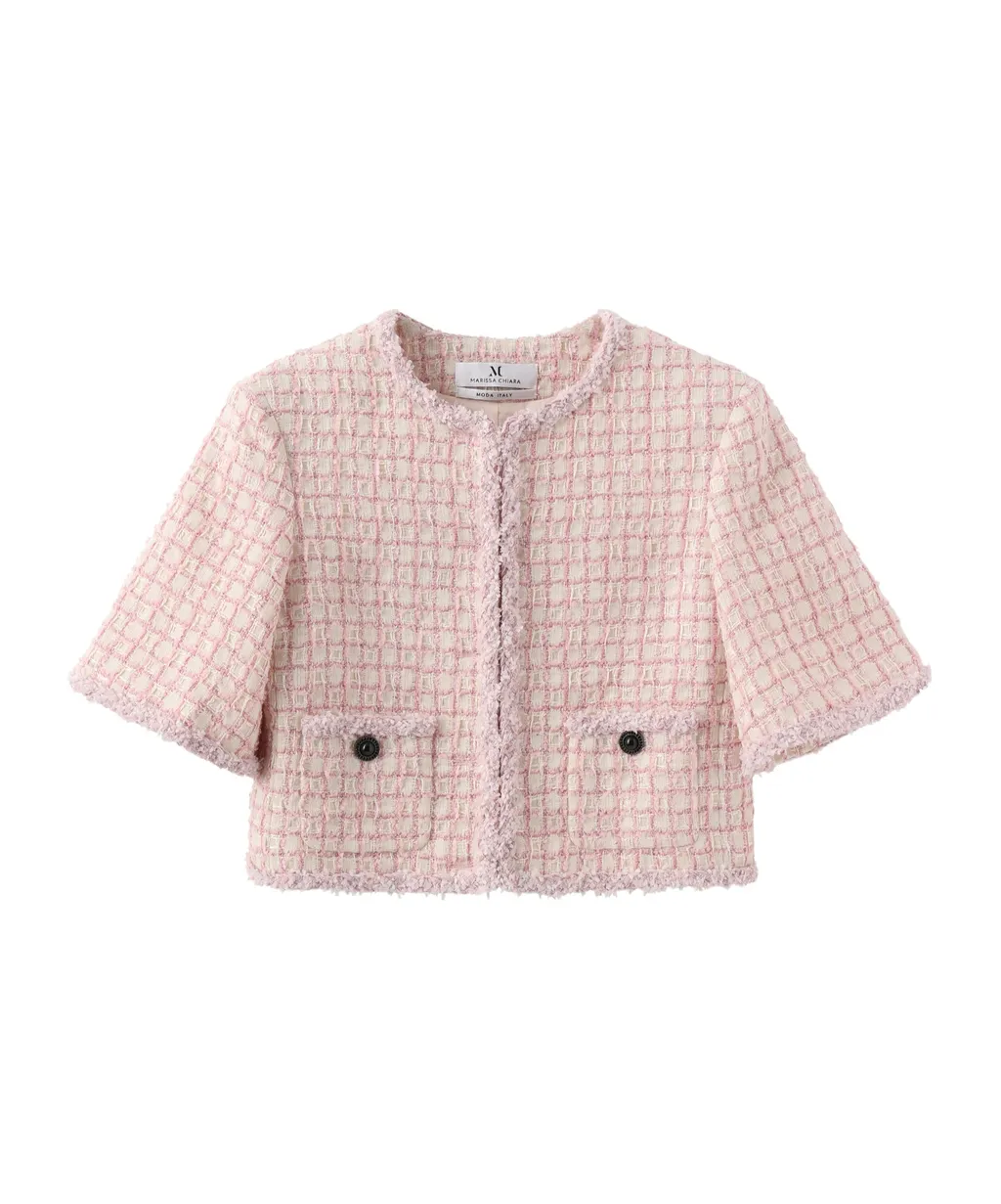 Lace Short-Sleeved Jacket