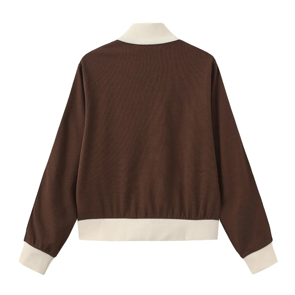 Long-Sleeved Zip-Up Jacket