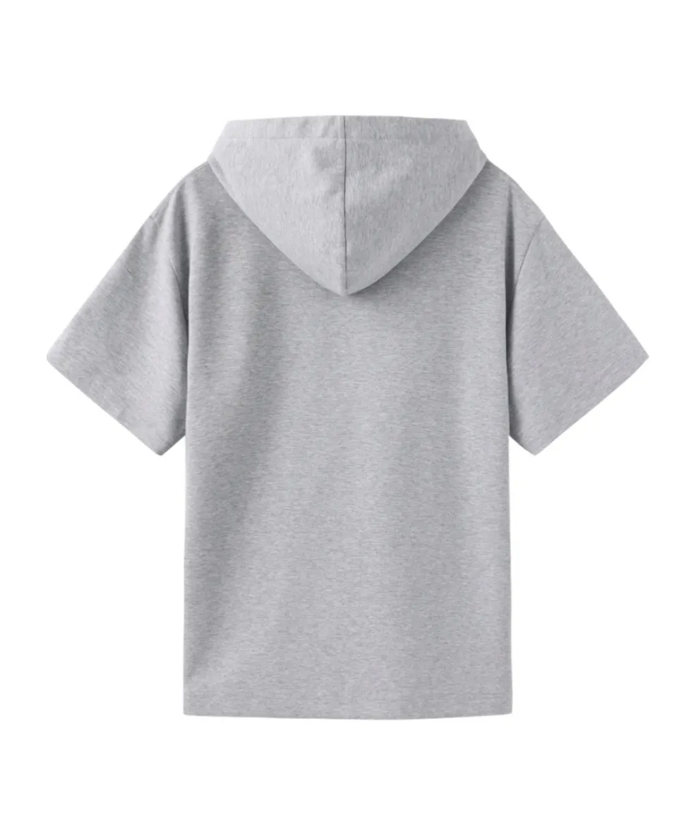 Short-Sleeved Hooded T-Shirt