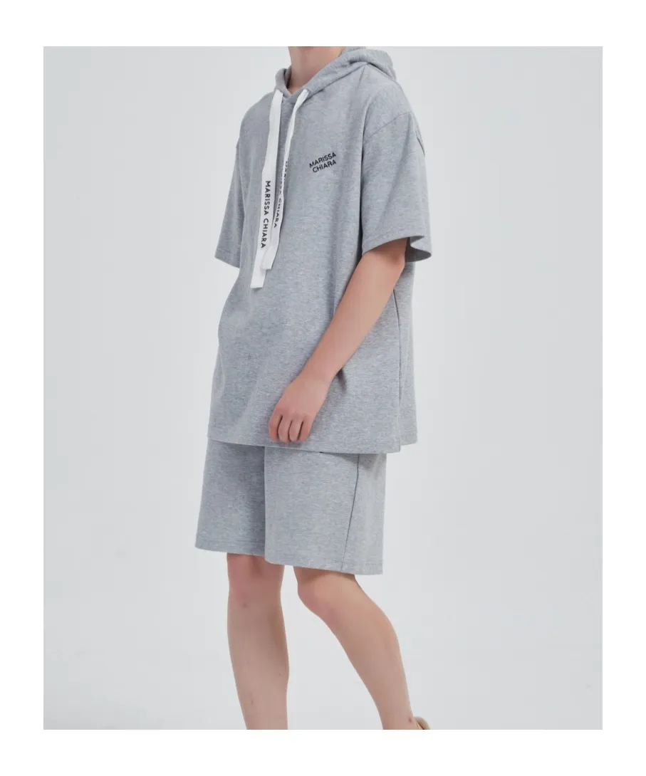 Short-Sleeved Hooded T-Shirt
