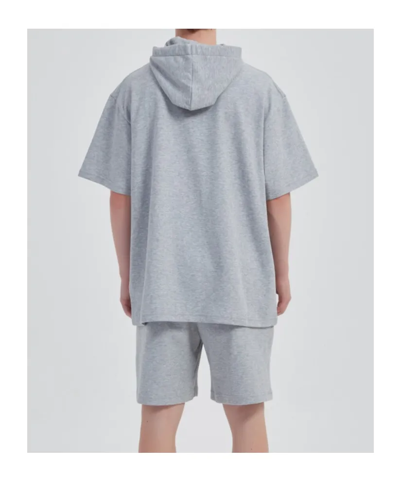 Short-Sleeved Hooded T-Shirt
