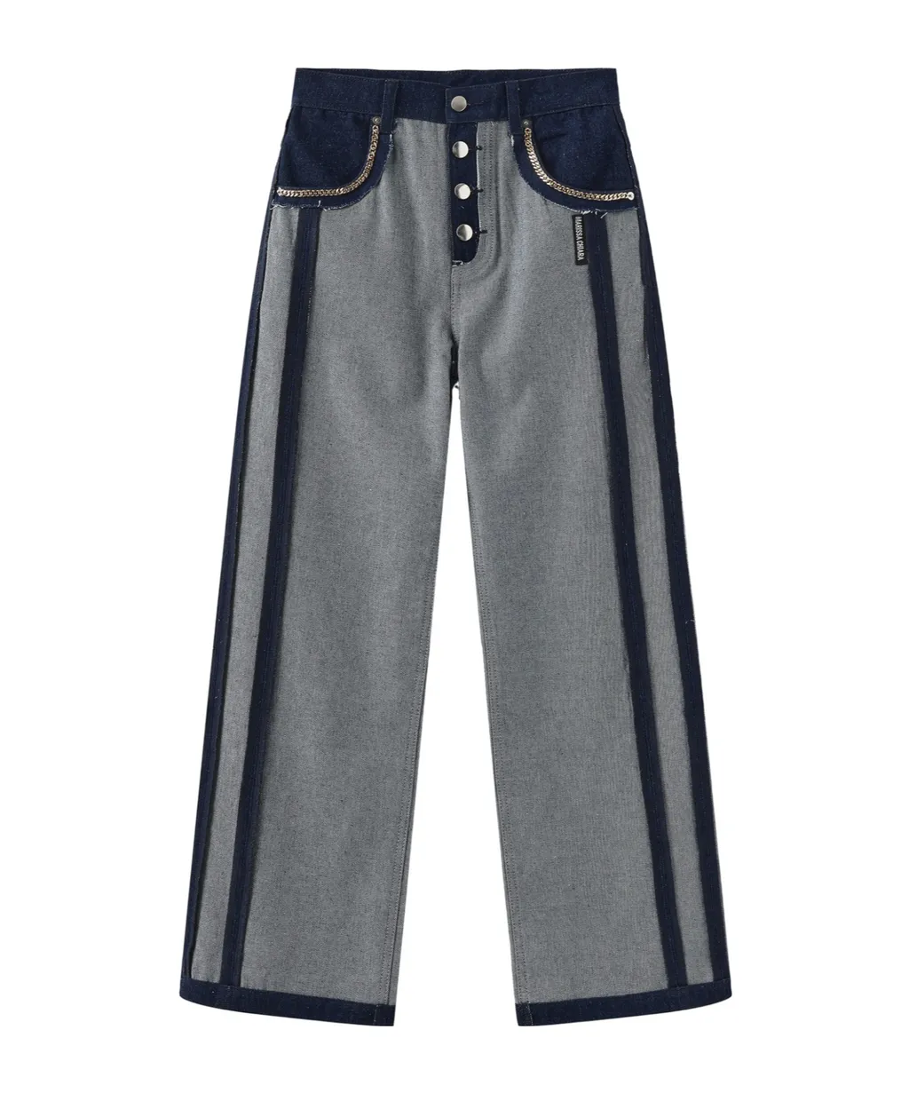 Belt Loop Panel Jeans