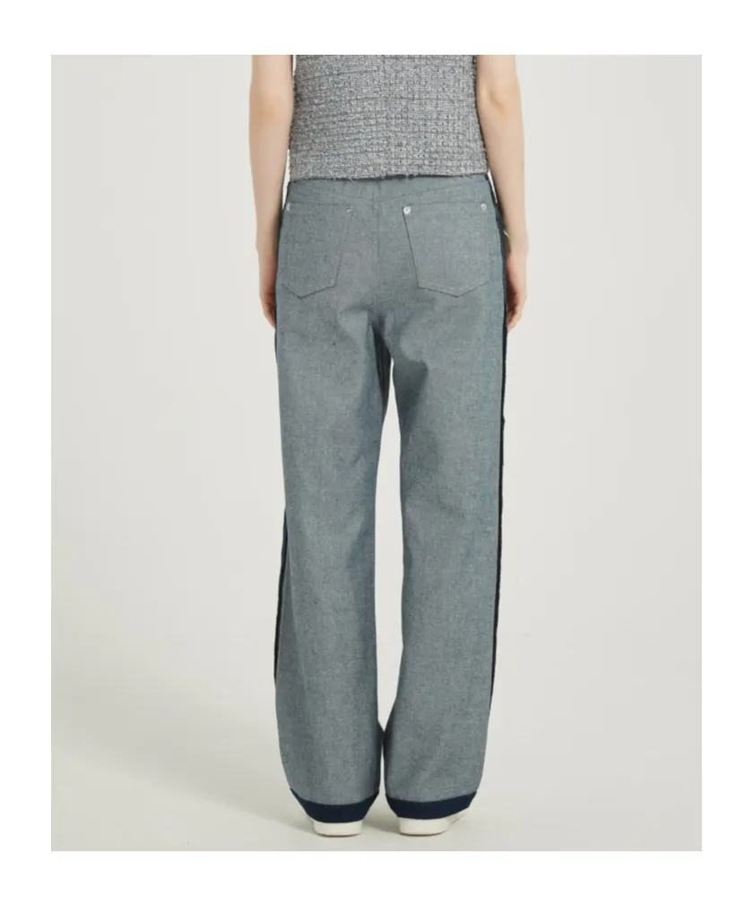 Belt Loop Panel Jeans