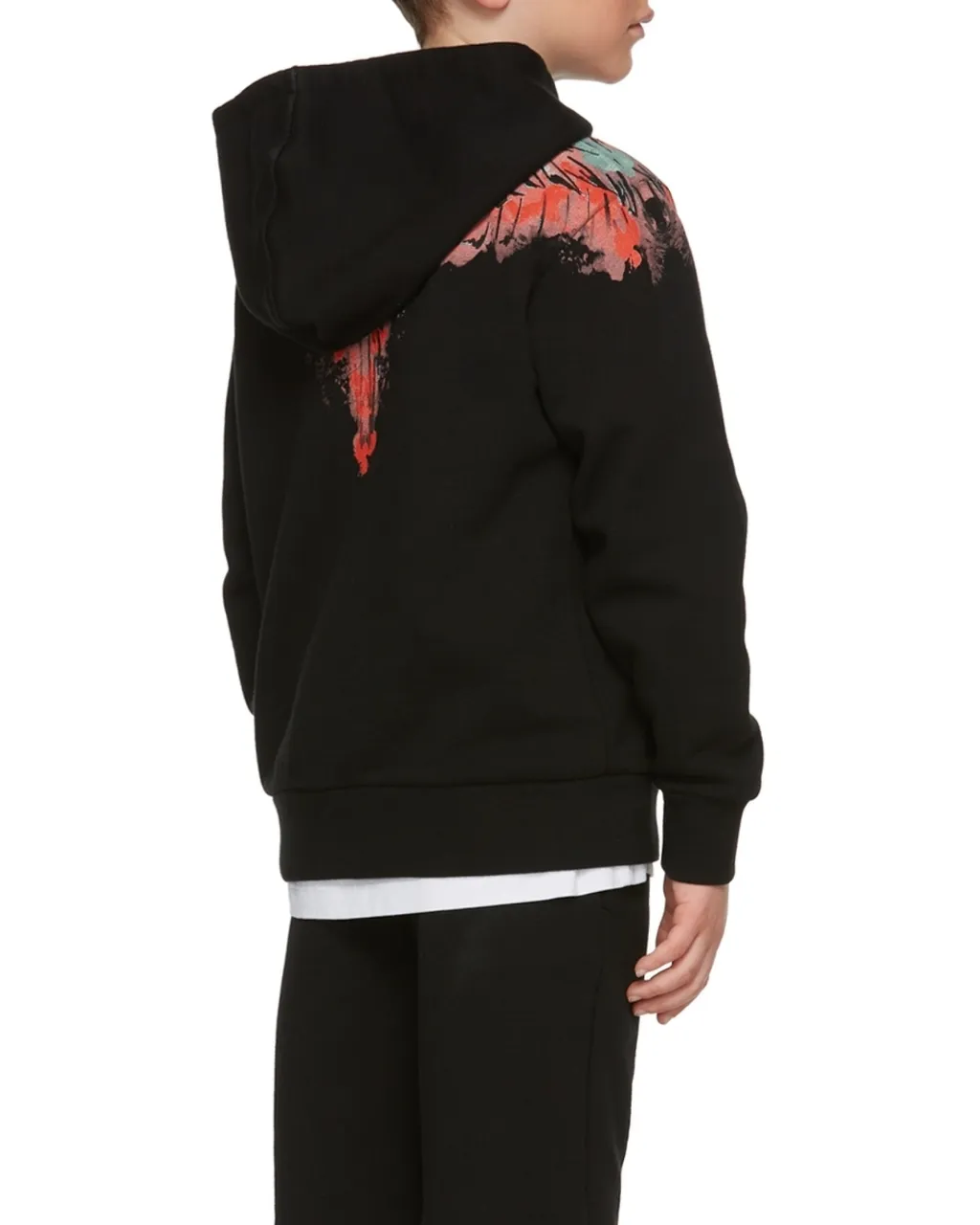 Wings-Print Hoodie