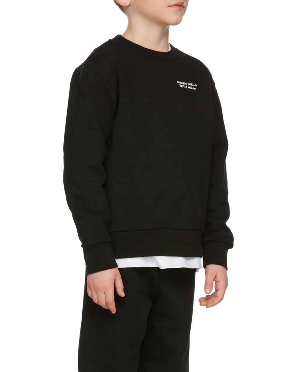 Cross-Printed Crewneck Sweatshirt