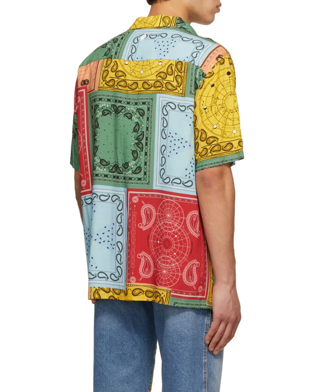 Bandana-Print Cuban Shirt