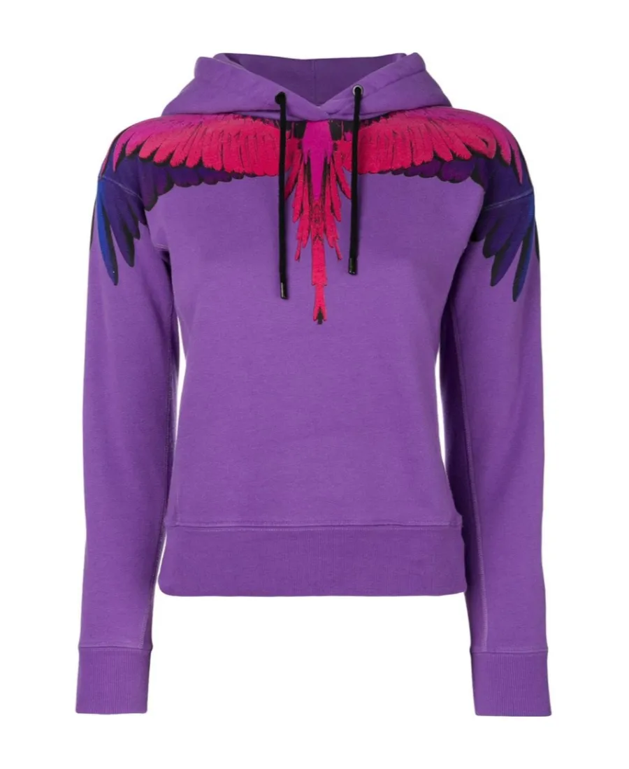 Wings Printed Hooded Sweater