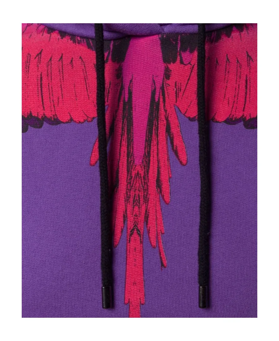 Wings Printed Hooded Sweater