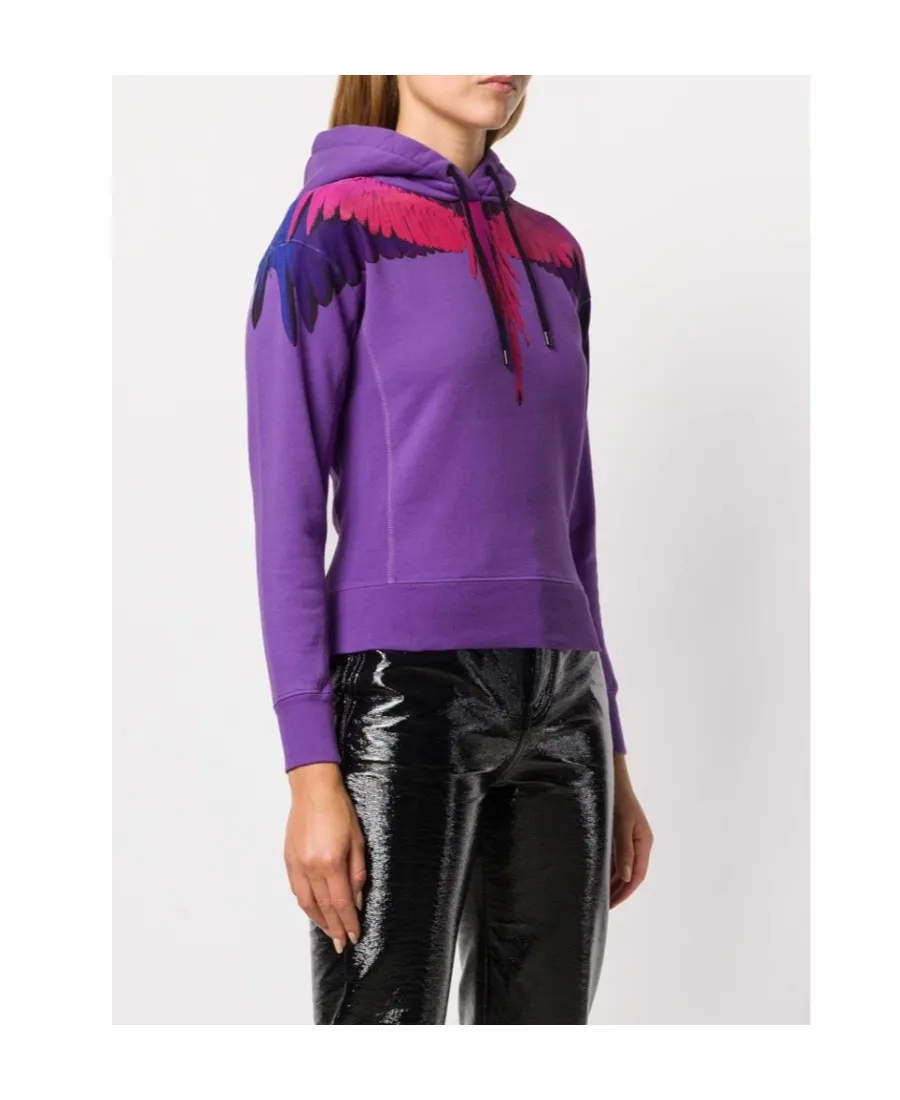 Wings Printed Hooded Sweater