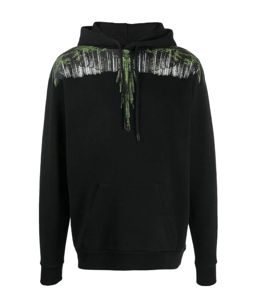 Wing Printed Hooded Sweater