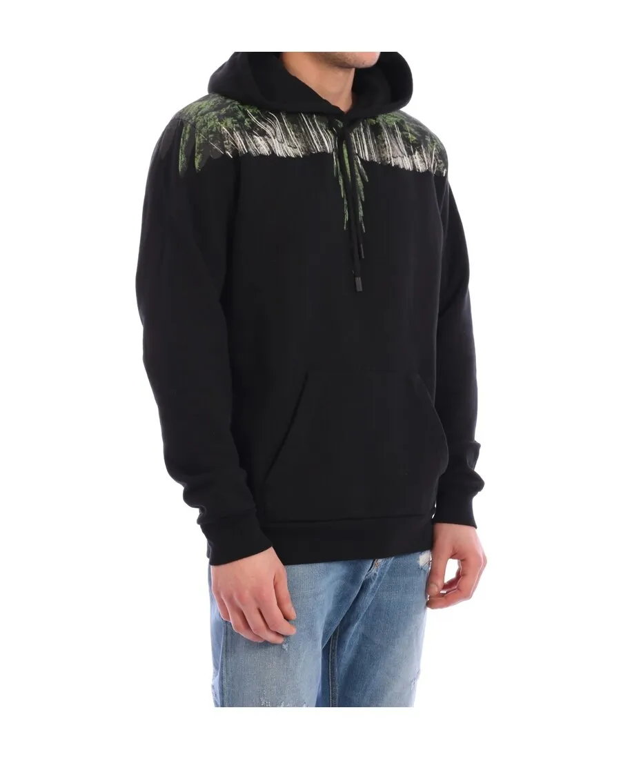 Wing Printed Hooded Sweater