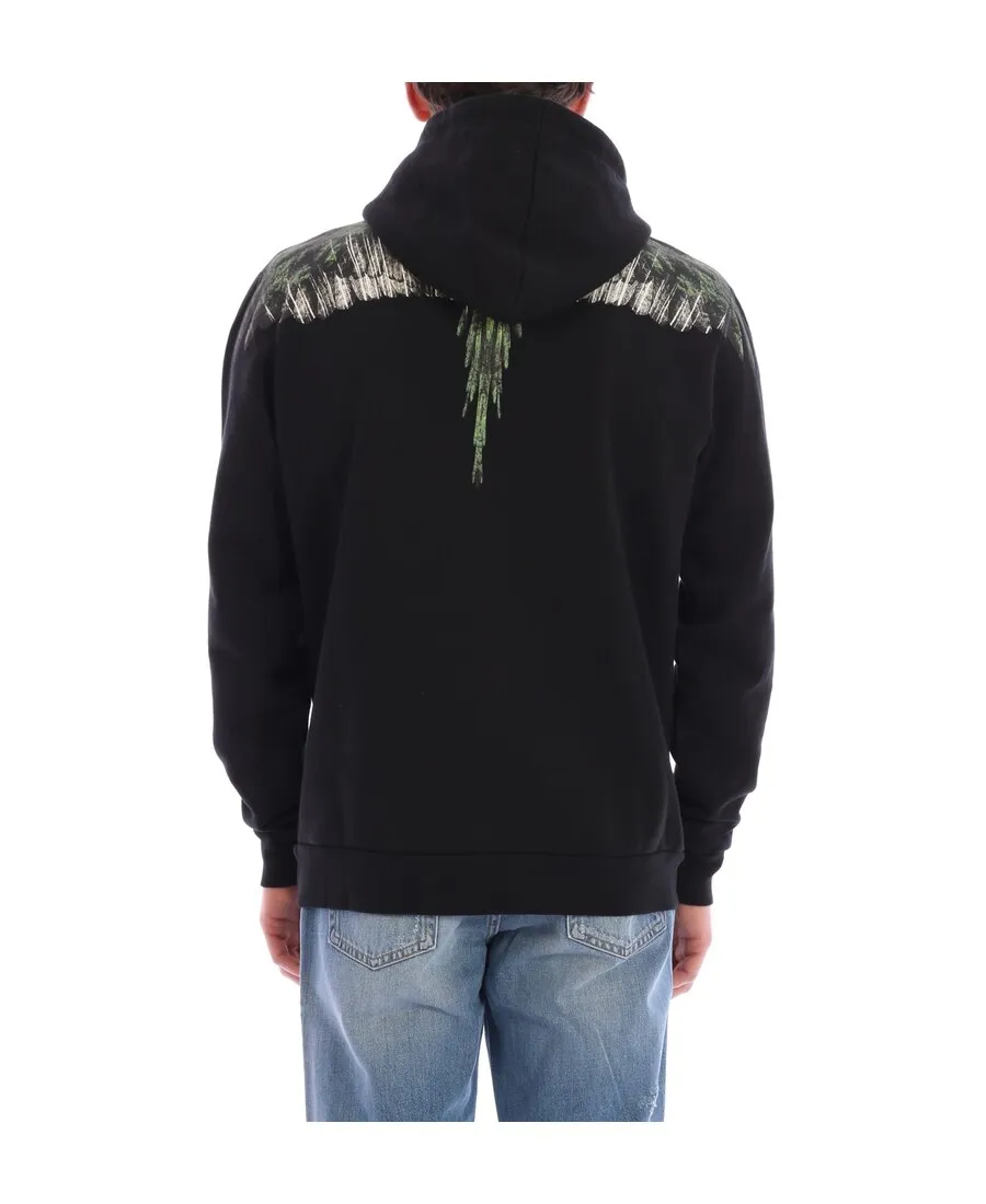Wing Printed Hooded Sweater