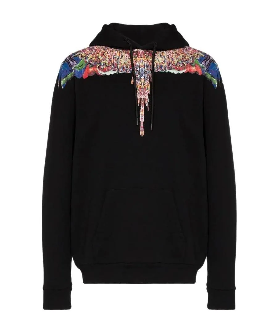 Wing Printed Hooded Sweater