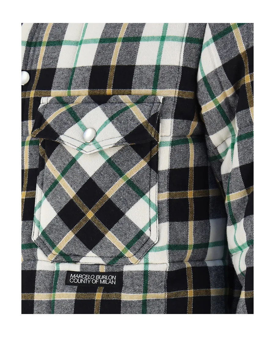 Padded Pocket Checked Shirt