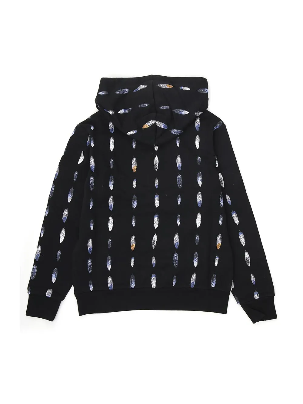 Feather-Print Cotton-Blend Hoodie
