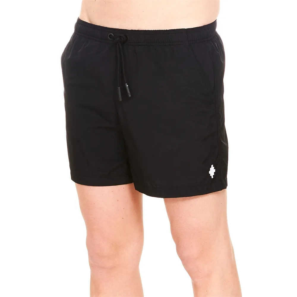 Embroidered Cross Swim Shorts