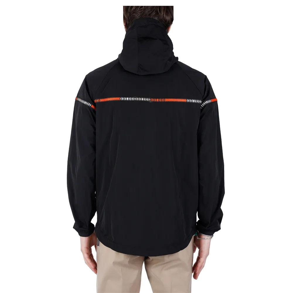 Tape-Detail Windbreaker