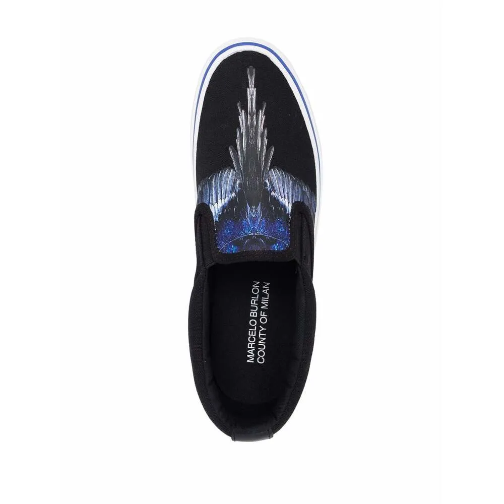 County Of Milan Printed Slip-On Sneakers