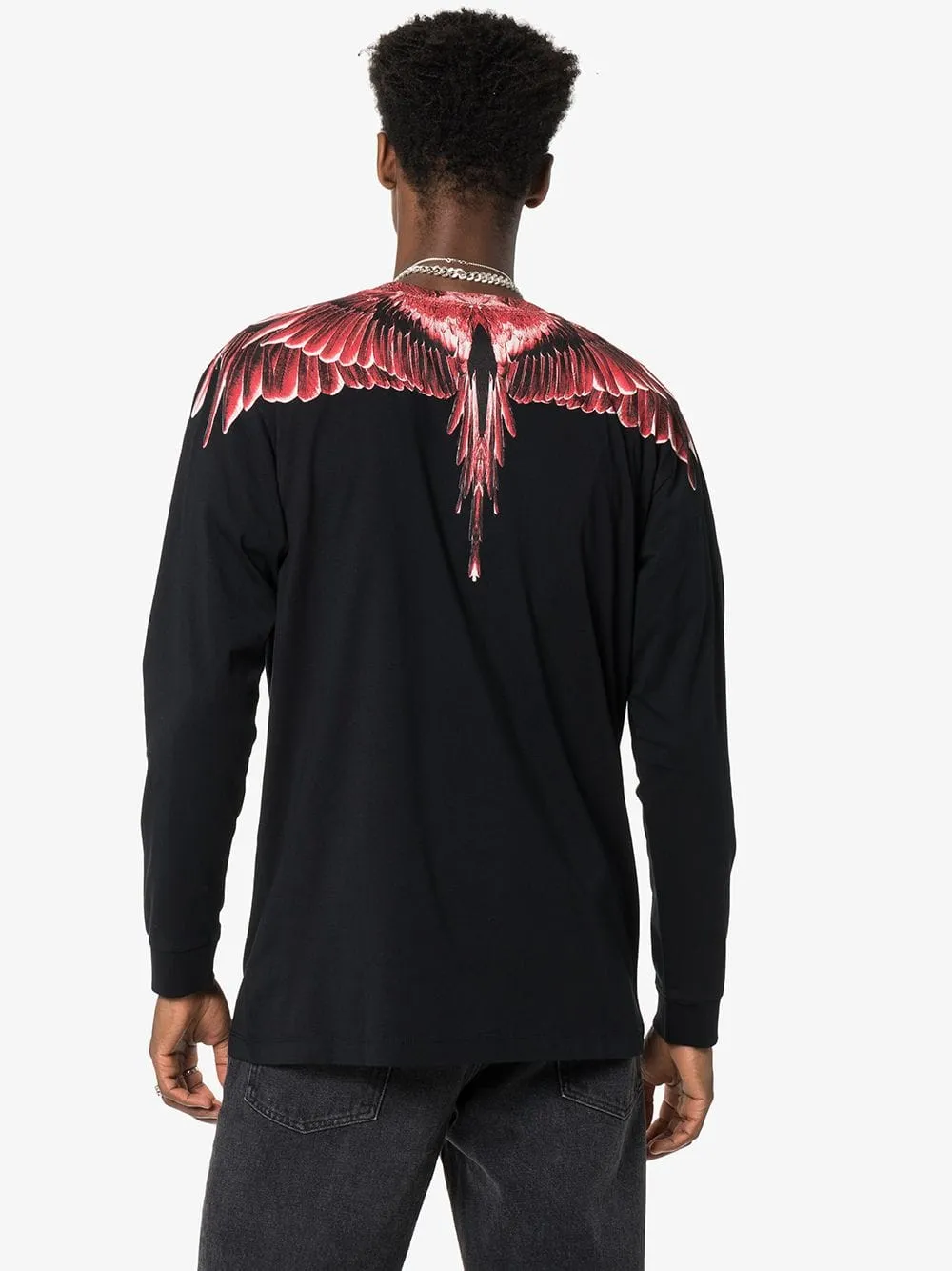 Wings Print Long Sleeve T-Shirt