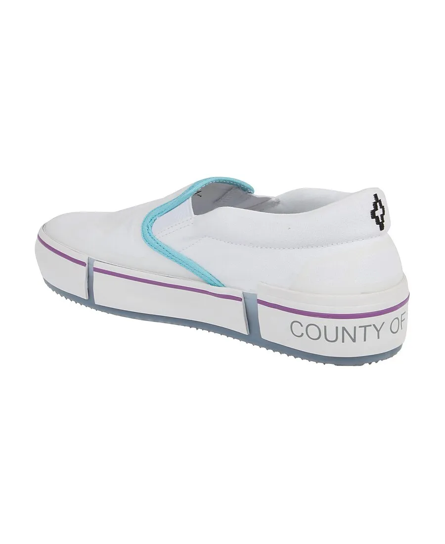 County Of Milan Logo Printed Slip-On Sneakers