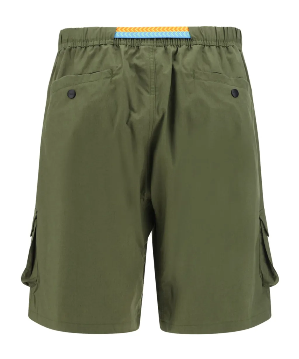 Logo Embroidered Cargo Shorts