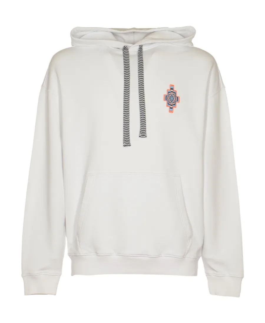 County Of Milan Cross Motif Embroidered Hoodie