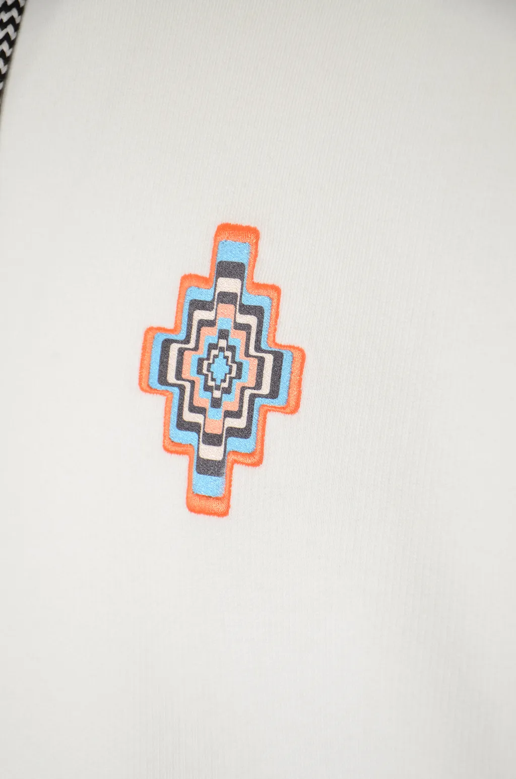 County Of Milan Cross Motif Embroidered Hoodie